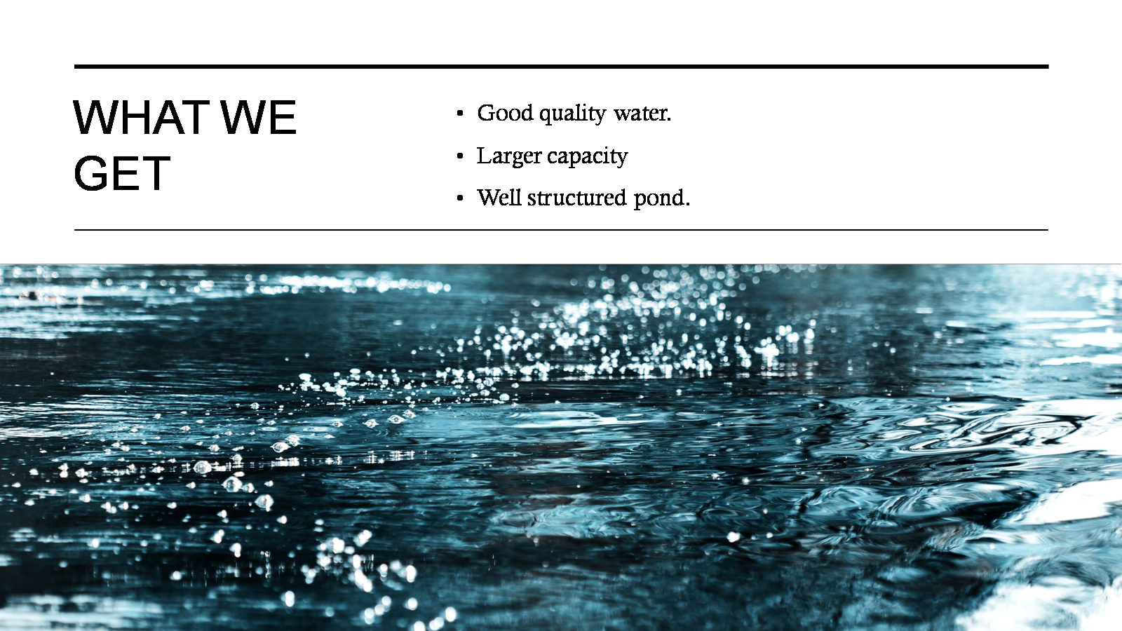 Pond improvement and restoration presentation - slide 14