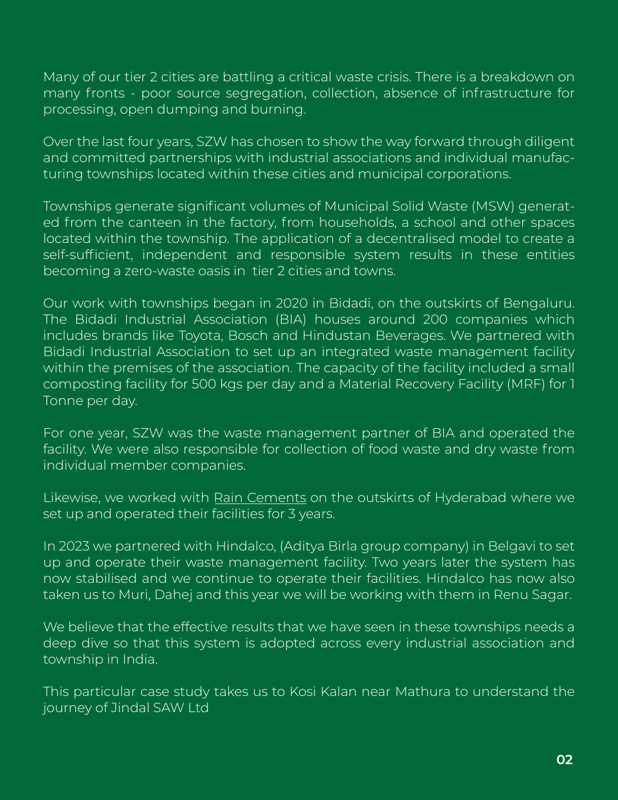 Waste management and segregation case study - page 2