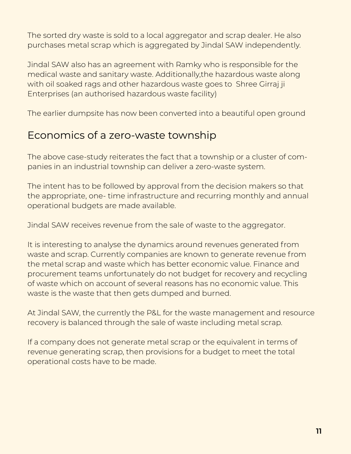 Waste management and segregation case study - page 11
