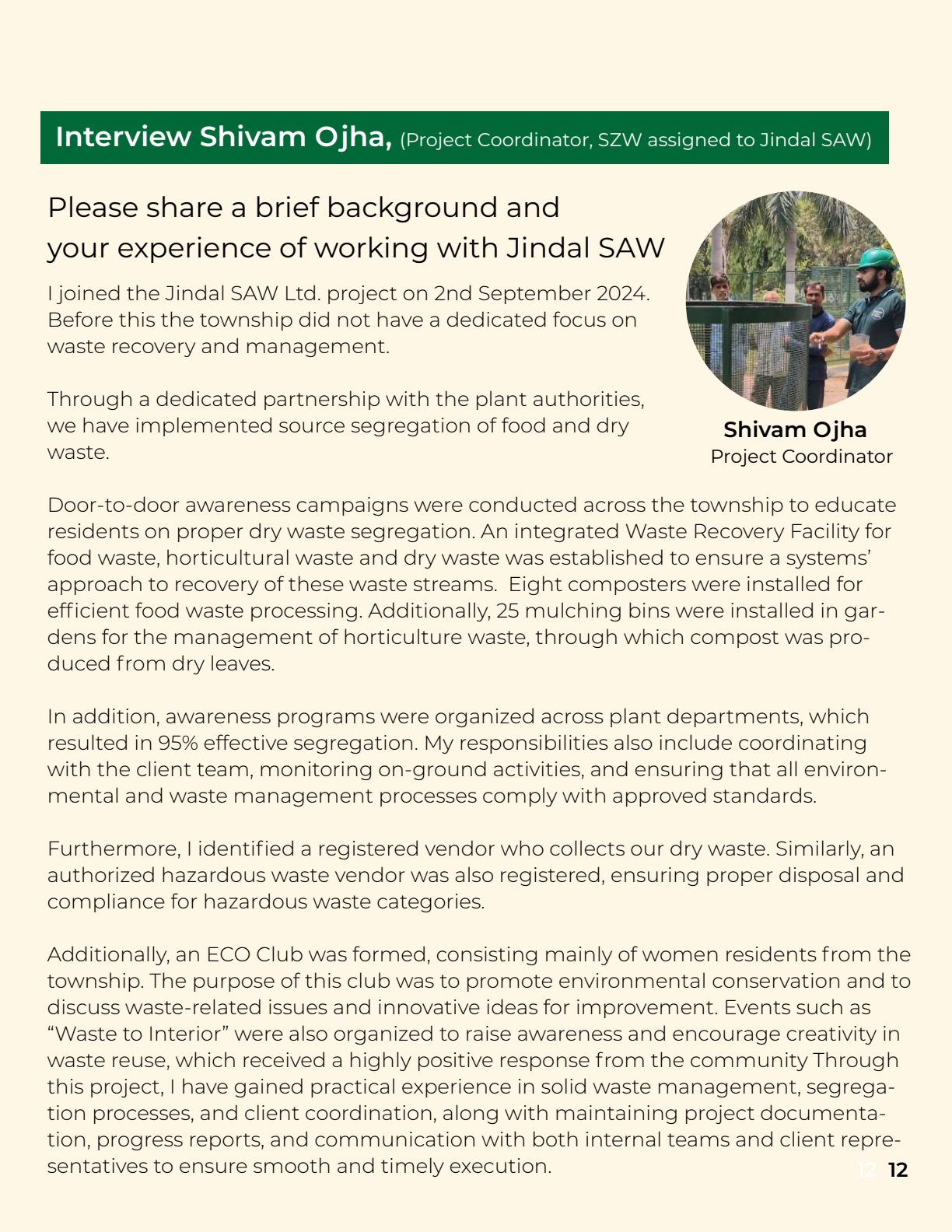 Waste management and segregation case study - page 12