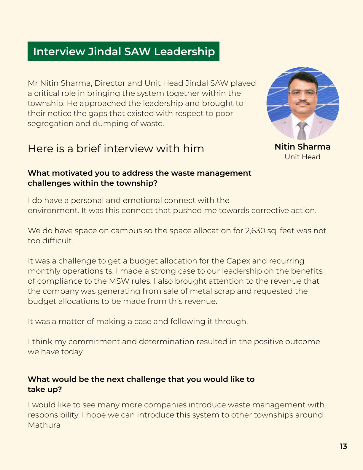Waste management and segregation case study - page 13