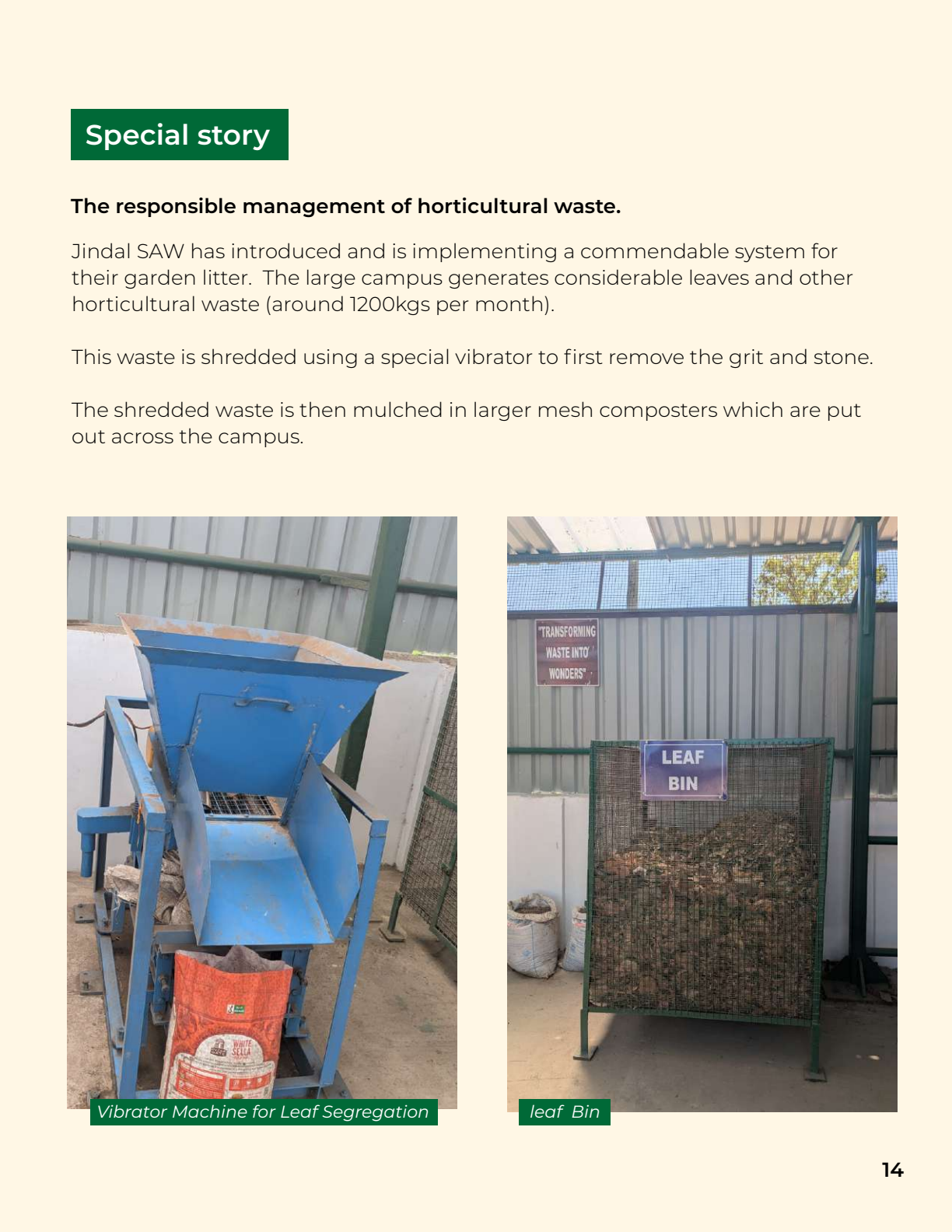 Waste management and segregation case study - page 14